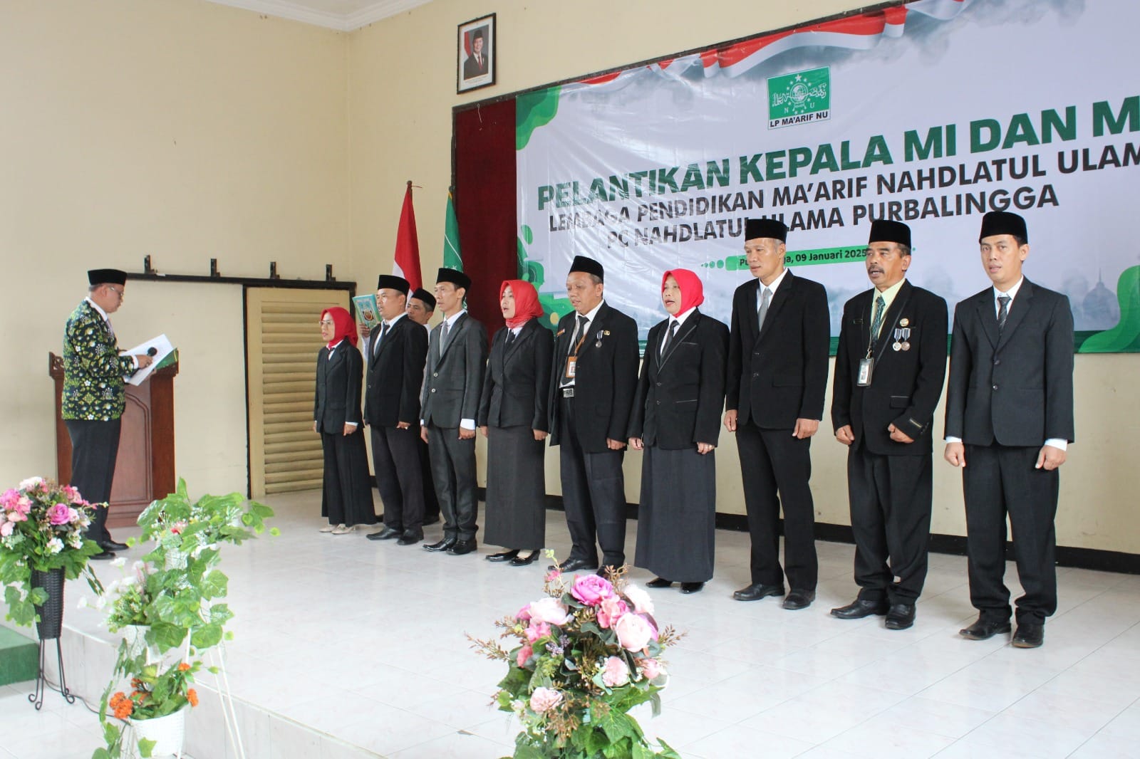 7 Kepala MI dan 2 Kepala MTs Maarif di Purbalingga dilantik