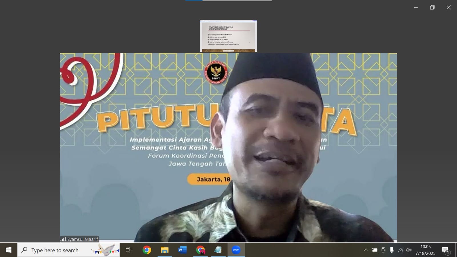 Lewat Pitutur Cinta, BNPT dan FKPT Jateng Perkuat Toleransi dan Cegah Radikalisme