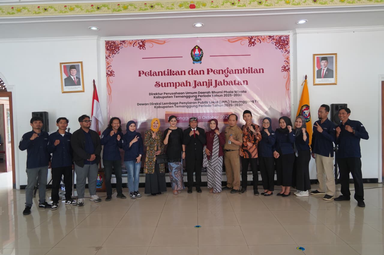 Sah, Rizal Ifan Chanaris Dilantik Jadi Dirut LPPL Temanggung TV