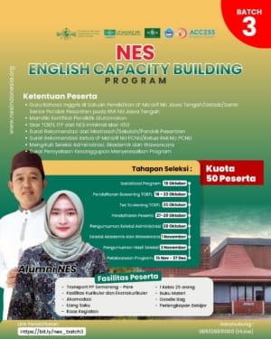 Batch 3, Ma’arif dan RMI NU Jateng Buka English Capacity Building Program