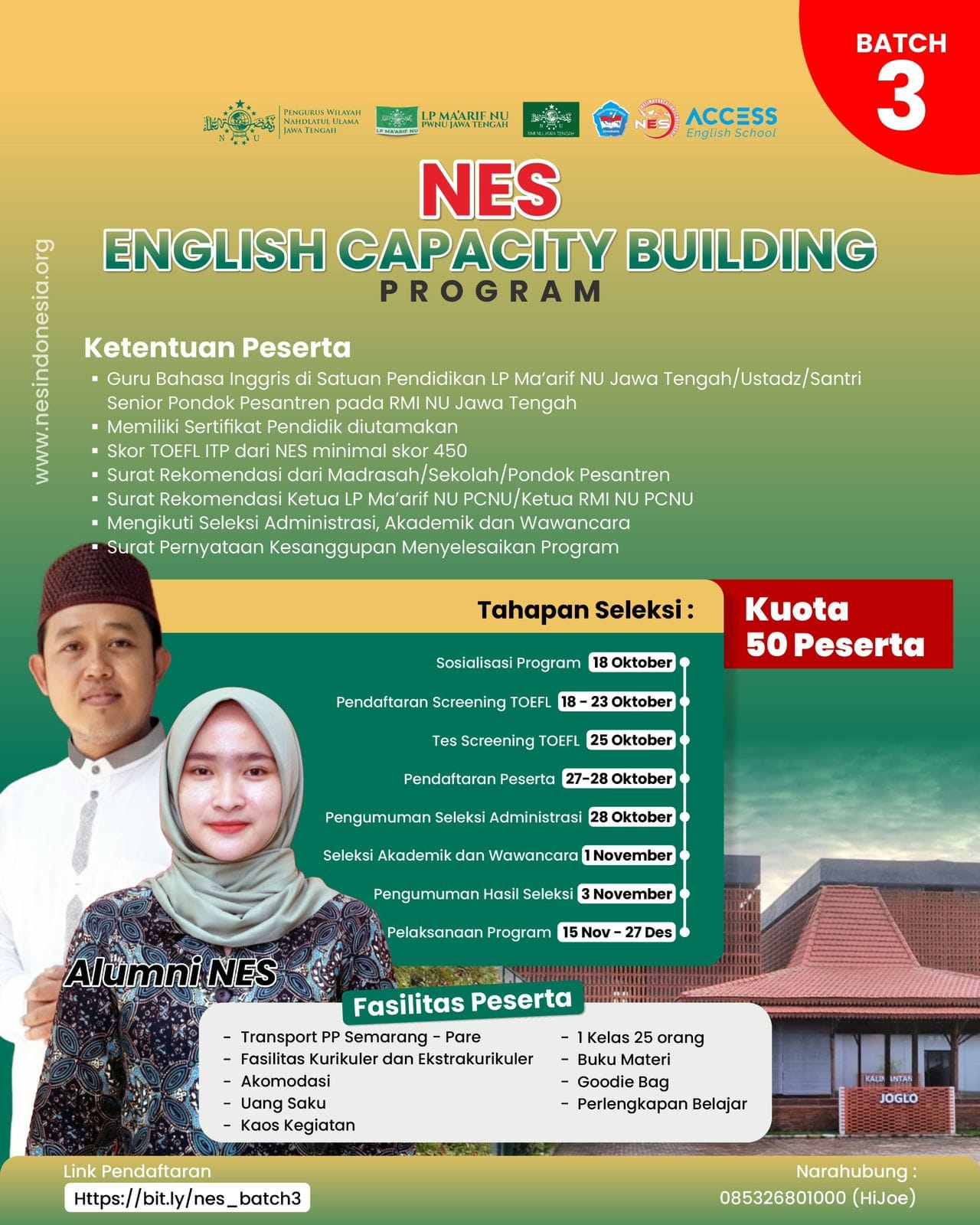Batch 3, Ma’arif dan RMI NU Jateng Buka English Capacity Building Program