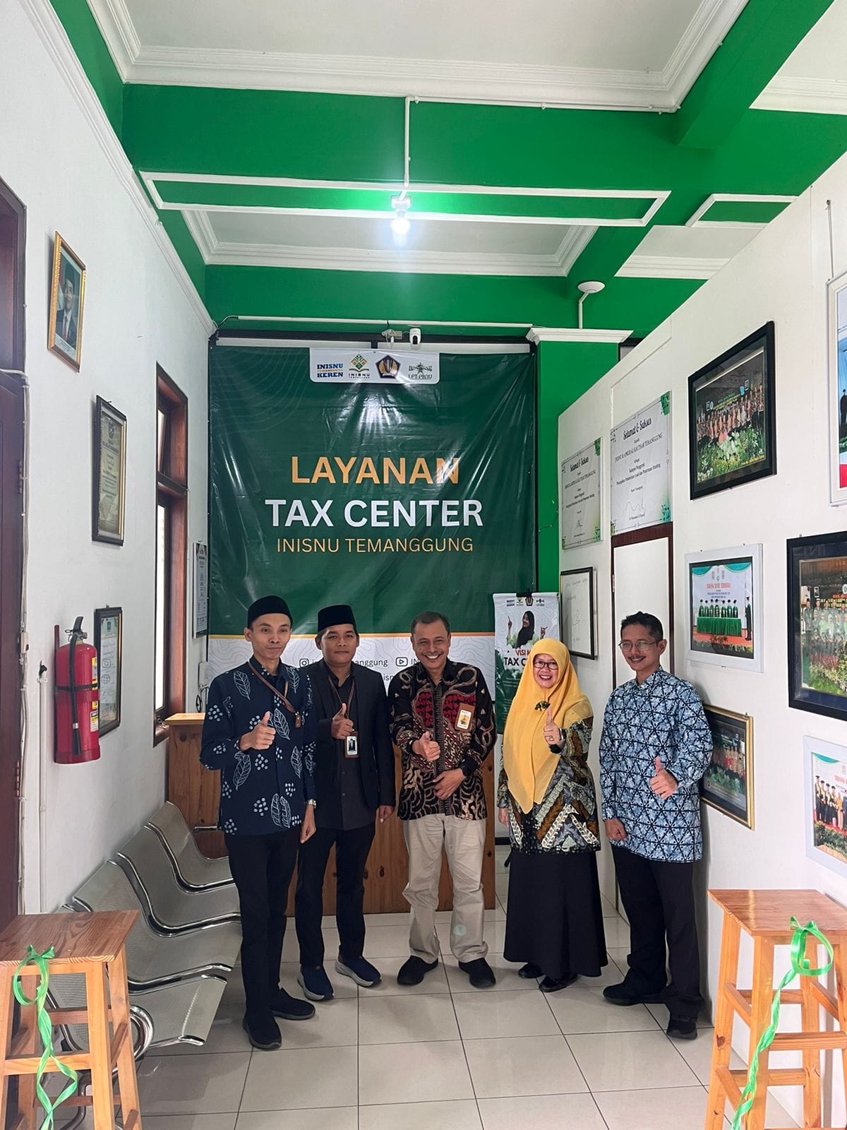 Rektor INISNU Launching Tax Center INISNU