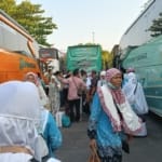Seribuan Jemaah Haji Pati Sampai di Kampung Halaman