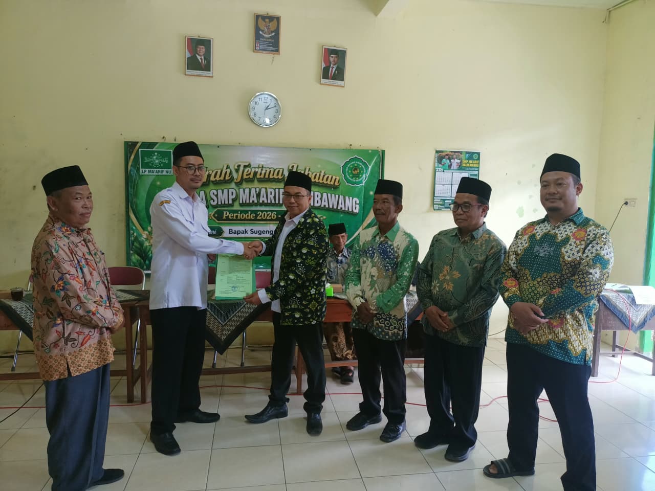 Lanjutkan Estafet Pengabdian, Aryadi Resmi Pimpin SMP Ma'arif Kalibawang Wonosobo