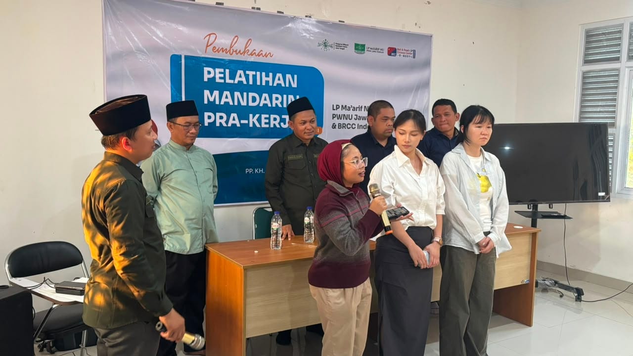 ‎LP Ma’arif NU Jateng dan BRCC Gelar Pelatihan Mandarin Pra-Kerja, Siapkan 17 Peserta Masuk Perusahaan China