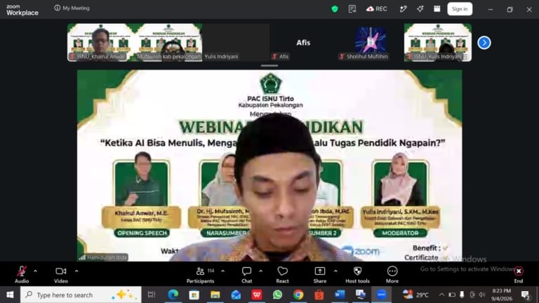 PAC ISNU Tirto Gelar Webinar Pendidikan, Bahas Peran Pendidik di Era AI