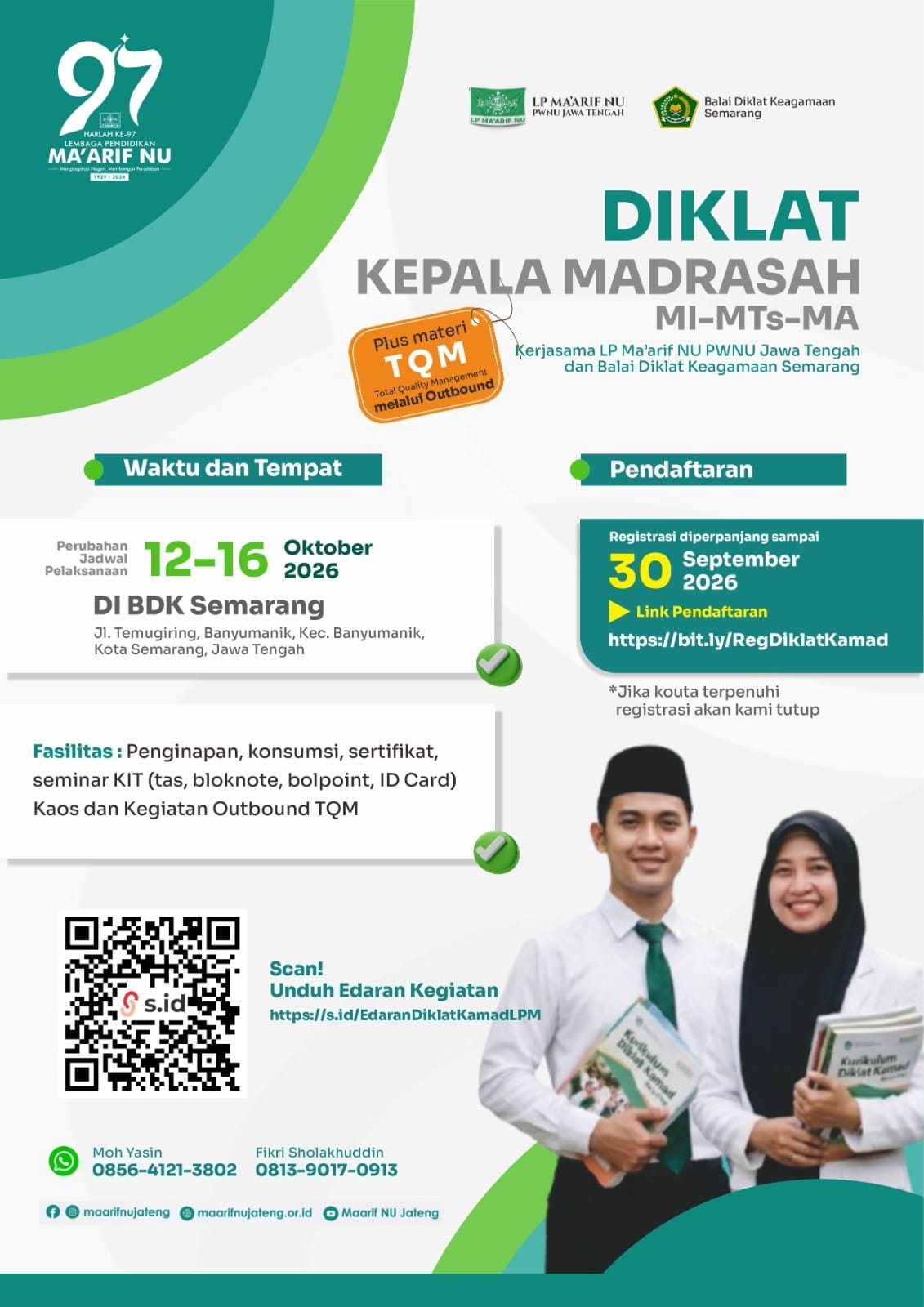 ‎Jadwal Diubah, Diklat Kepala Madrasah LP Ma’arif NU Jateng Digelar 12–16 Oktober 2026